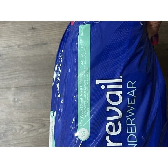 Prevail 22 Ct  Daily Underwear Youth Small 22”-34” Extra Absorbency New - Picture 6 of 7